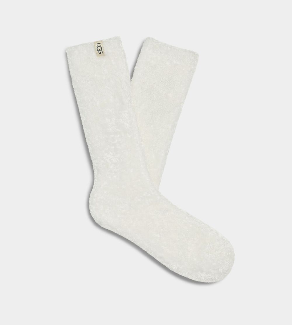 Ugg Leda Cozy - Womens Socks - White - NZ (4597IRMBY)